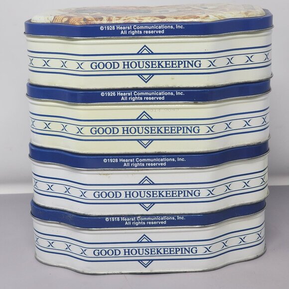Vintage Good Housekeeping Seasonal Tin Set - Summer Spring Autumn‎ & Winter - Picture 9 of 16